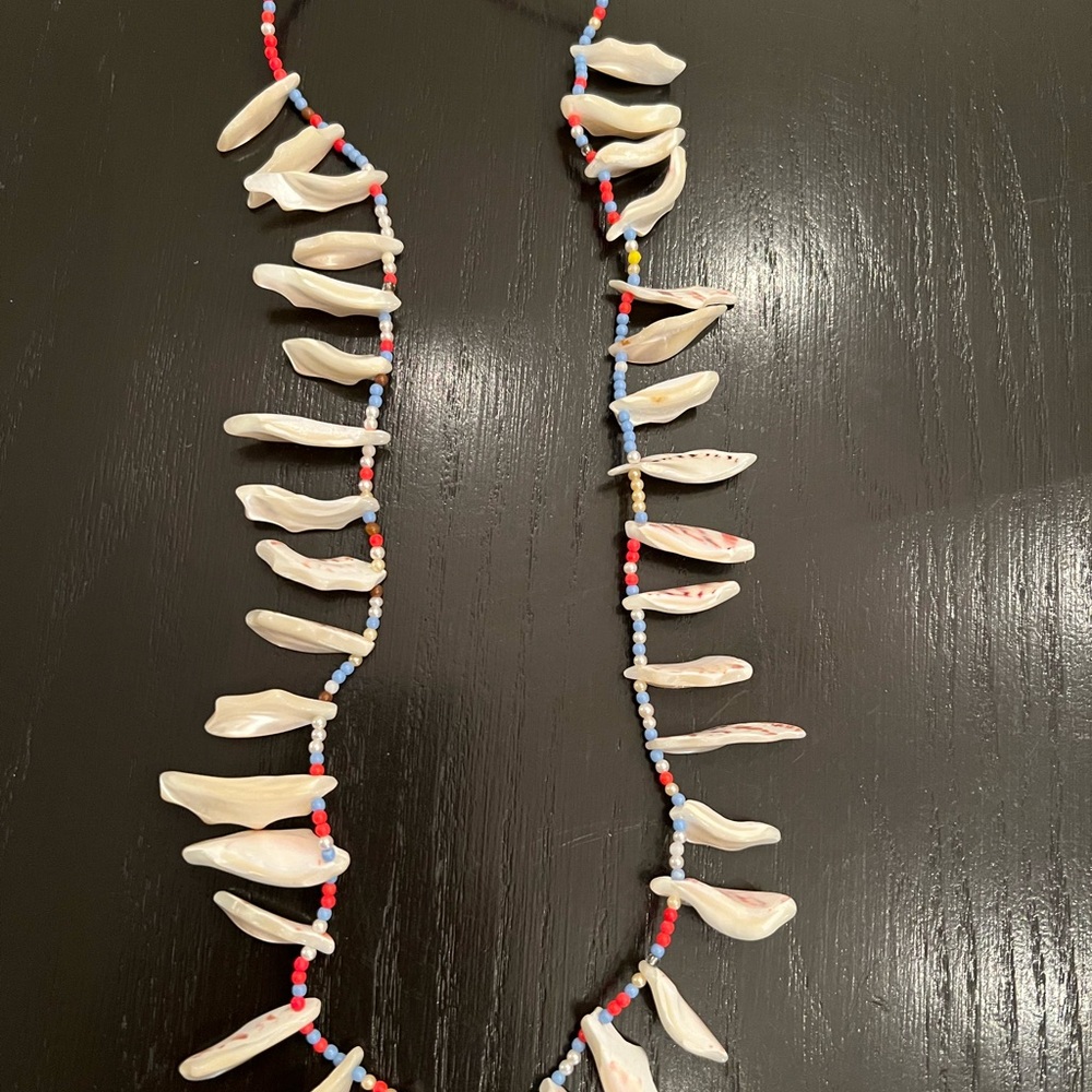 Colorful Beaded Shell Necklace
